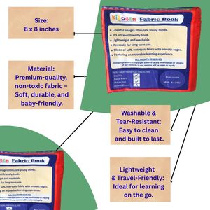 Libro de Aprendizaje de Números en Tela para Niños |   Libro de Actividades de Conteo con Tela Suave |   Juguete Interactivo de Aprendizaje Sensorial para Niños Pequeños - Product Image 2