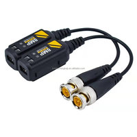 Conector Balun de vídeo BNC de 8MP, conectores de transmisor de par trenzado 1080P HD TVI CVI AHD con salida de CC y conexión enchufable