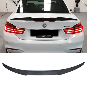 For 4 Series F33 Convertible&M4 F83 M4 Style Honeycomb Carbon Fiber <b>Rear</b> <b>Spoiler</b> Trunk Wing 2013-2020 - Product Image 1