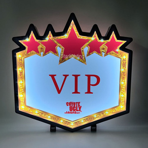 OEM Custom grandi dimensioni stelle LED lettere bordo bottiglia presentatore glorificatore servizio <span class=keywords><strong>VIP</strong></span> tendone segno scatola luminosa per bar discoteca - Product Image 4