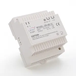 Din rail power supply 45W 110V 220V AC to DC 12V 24V 48V single output industrial power supply