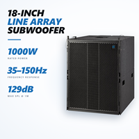 Subwoofer passif 18 pouces à haut SPL, 8 ohms, sensibilité 129 dB |   Caisse de basses 000W pour installation fixe en boîte de nuit