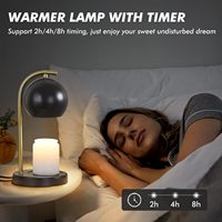 Conception postmoderne chauffe-bougie lampe parfumée cire fondre plus chaud minuterie blanc chaud salon chambre décor pendaison de crémaillère cadeaux femmes