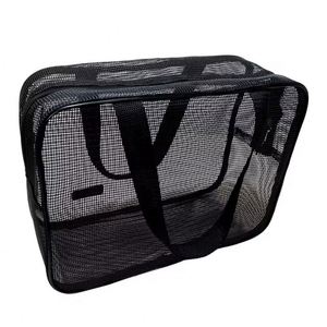 Sac de Douche Portable en Maille, Trousse de Toilette de Voyage, Organisateur de Maquillage, Sac de Rangement Portable en Maille pour la Douche - Product Image 2