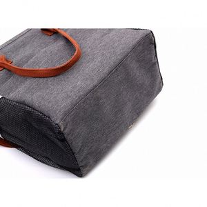 Stylish Reusable <b>Cooler</b> Tote Lunch Box for Women Convenient Shoulder Strap and <b>Water</b> <b>Bottle</b> Holder <b>Cooler</b> Lunch Bag - Product Image 4