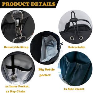 Pochette de téléphone à fermeture magnétique personnalisée avec logo, en PU, pour homme et femme, étanche, pour le sport, la gym, porte-bouteille, sac de transport - Product Image 6