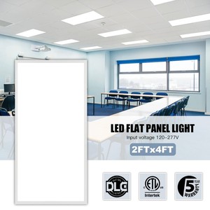 Panel de Luz LED de 4 Pies para Techos, 40W, 3000K-6500K, 5Watts, 5CCT Ajustable, para Oficina, Escuela, Fábrica, Disponible en EE. UU. y la UE - Product Image 1