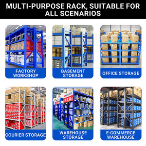 Estanterías Metálicas Ajustables de Bajo <span class=keywords><strong>Precio</strong></span>, sin Pernos, para Almacenamiento en Almacenes, Estanterías Metálicas de Carga Media - Product Image 3