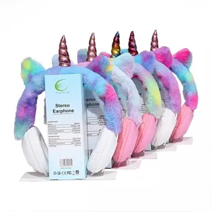 Unicorn Cuffie-Over Ear Wired Ragazze Bambini 1.2m Lunghezza Del Cavo 106dB Volume Auricolare Con Microfono Per Il Computer Portatile MP3 tablet PC