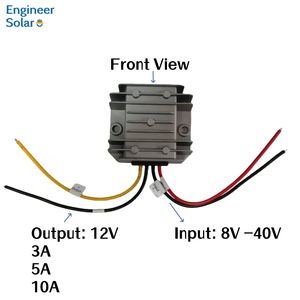 ตัวแปลง DC <span class=keywords><strong>24V</strong></span> ถึง<span class=keywords><strong>12V</strong></span> กันน้ำเอาต์พุต3A-20A ประสิทธิภาพ99% สำหรับยานยนต์และใช้ในบ้าน - Product Image 2