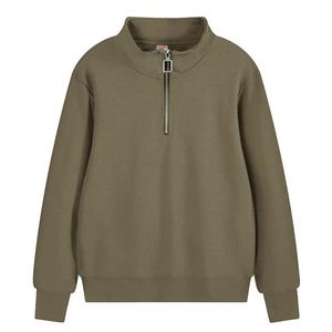 เสื้อสเวตเชิ้ตแขนยาวทรงหลวมสำหรับผู้ชาย ผ้าฝ้าย/ใยไผ่ 370 กรัม ทอแบบเป็นมิตรต่อสิ่งแวดล้อม เหมาะสำหรับใส่ในฤดูหนาว มีกระเป๋าเสื้อ สไตล์สตรีทแวร์ - Product Image 4