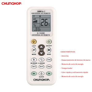 <span class=keywords><strong>Aire</strong></span> <span class=keywords><strong>acondicionado</strong></span> <span class=keywords><strong>universal</strong></span> vendedor caliente original <span class=keywords><strong>de</strong></span> <span class=keywords><strong>Chunghop</strong></span> K-1028E <span class=keywords><strong>control</strong></span> remoto , tipo clásico - Product Image 1