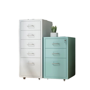 Archivadores de Acero Verticales Móviles Modernos 2025, Resistentes al Fuego, de Gran Capacidad, con 10 Cajones, en Varios Colores, para Oficina - Product Image 1