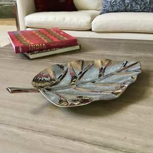 Plato de servicio de hoja de aluminio para hoteles y restaurantes domésticos 2024 última colección de decoración del hogar tendencia de productos más vendidos - Product Image 3