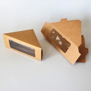 Bán Chạy Hộp Đóng Gói Bánh Sandwich Trong Suốt Có Cửa Sổ Các Tông Hình Tam Giác Hộp Đóng Gói Bánh Sandwich Lấy Đi Dùng Một Lần - Product Image 4