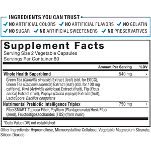 Factory Wholesale Probiotics Capsules with Whole Health Superblend Nutrimental Prebiotic Intelligence Triplex Feel <b>Lighter</b> - Product Image 6