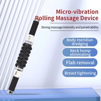 Machine de massage à rouleaux à micro-vibrations électrique 40W, rotation à 360°, rouleau à billes interne, réduction de la graisse corporelle, relaxation musculaire