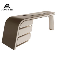 Bureau italien moderne en bois massif, villa design, table de maison pour patron, mobilier de bureau