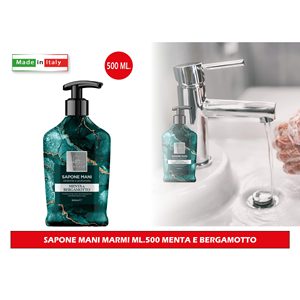 Marmi Sapone Liquido per Mani 500ml Profumato alla Menta Rinfrescante e Bergamotto - Product Image 1