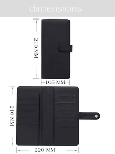 Cartera Delgada de Cuero PU Más Vendida para Mujer, 6 Colores Disponibles, Estilo Elegante para Dama, Fundas/Clutch <span class=keywords><strong>Hobonichi</strong></span> Weeks Mega - Product Image 6