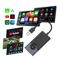 Adaptador Inalámbrico OEM CarPlay Android Auto 2 en 1, Dongle con Netflix/YouTube, USB Tipo A/C, 4+32G RAM, Bluetooth