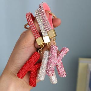Porte-clés Lettre Scintillante, Porte-clés Initiales Brillantes, Lettres Diamantées, Dragonne de Clé pour Filles et Femmes, Décorations de Sac avec Logo Personnalisé - Product Image 2