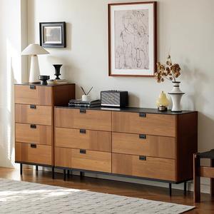 Aparador de Madera Maciza Estilo Vintage, Cómoda con Seis Cajones, Mueble de Almacenamiento para Sala de Estar o Comedor - Product Image 4