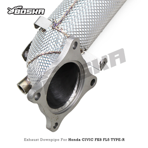 Tuyau d'échappement droit personnalisé pour Honda CIVIC Type R/Type-R FK8 FL5 2.0T 2015-2023, tuyaux droits en stock, système d'échappement - Product Image 5