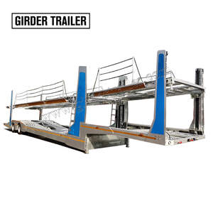 Nouvelle semi-remorque porte-voiture à vis galvanisée à 8 places de conception européenne à 2 axes avec décanteur de pneus pour le marché russe - Product Image 1