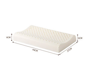 Schiuma senza allergeni pressione alleviare Talalay Thailand lattice tessuto bianco massaggio cuscino onda - Product Image 4