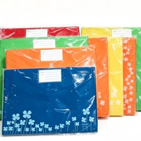 Pochette de classement étanche en PVC/PC à motif floral fantaisie, fournitures scolaires et de bureau, colorée, portable, avec logo personnalisé et motif floral
