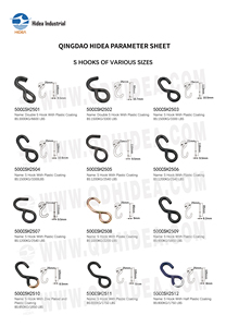 Gancho Doble S Antideslizante con Revestimiento Plástico, Accesorio <span class=keywords><strong>de</strong></span> Tensión Multiusos, Gancho para Lona BS6600lbs ASME para Colgar en Almacenes - Product Image 6
