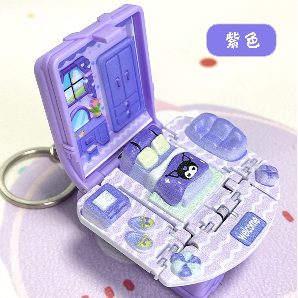 Cartoon school bag-small room book-opp bag-purple