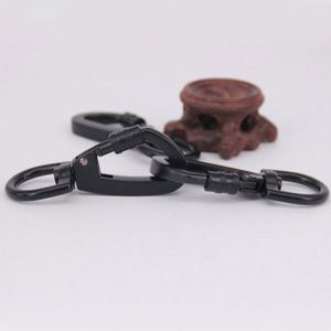 Custom Logo Aluminum Swivel Carabiner <b>Clip</b> Rotating D Ring Keychain Snap <b>Hook</b> for Promotional Activities - Product Image 6