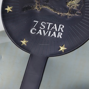 Étiquette autocollante personnalisée imperméable en feuille d'or gaufrée pour boîte de conserve de caviar, idéale pour les contenants métalliques et le caviar congelé - Product Image 6