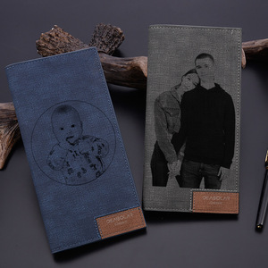 Ranoveo Nouveauté <span class=keywords><strong>Portefeuille</strong></span> long pour <span class=keywords><strong>homme</strong></span> personnalisé avec gravure <span class=keywords><strong>photo</strong></span>, fermeture à glissière, cadeau personnalisé, doublure en polyester - Product Image 6
