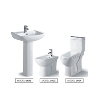 Kit d'ustensiles de salle de bain combinés, lavabo évier de toilette