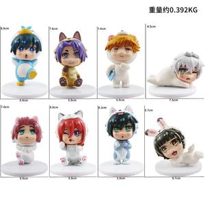 8 pièces/ensemble Figurines Manga Blue Lock Isagi Yoichi en PVC, figurines d'anime pour machine à gashapon, jouets de prix pour jeu de boîte à œufs - Product Image 6