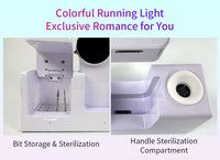 Ponceuse à ongles électrique professionnelle sans fil 40000 tr/min 75W avec stérilisateur pour manucure et pédicure rechargeable