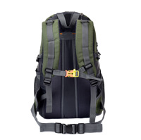 Sac à dos de randonnée portable imperméable 40L en nylon pour le camping en plein air, les voyages, léger, multifonctionnel, vert foncé