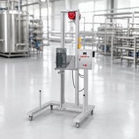 Homogénéisateur mélangeur industriel en ligne à cisaillement élevé, cuve cosmétique, émulsifiant électrique à levage automatique en acier inoxydable pour produits chimiques