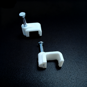 Chine Coaxial En Plastique Cercle Câble Clips Clou Murs Électrique Fil Clips Organisateur <span class=keywords><strong>Attache</strong></span> 4/6/8/10/12/20/25mm 100pcs 5000pcs - Product Image 2