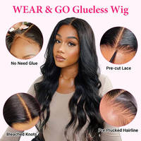 ISEE Nouvelle Perruque Ondulée Coupée en Dégradé Marron Chocolat #4, Prête à Porter, Lace Closure 7X5, Sans Colle, Cheveux Humains pour Femmes