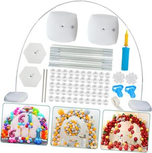 Support de ballons semi-circulaire pour décoration de baby shower, anniversaire, mariage, <span class=keywords><strong>arche</strong></span> de ballons, support de fond DIY, base de colonne de ballons circulaire - Product Image 6