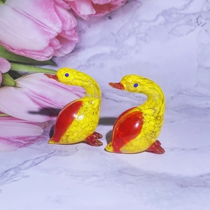 Handblown vidro murano ganso estatueta decoração home vidro - Product Image 3