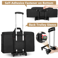 Estuche de Transporte con Ruedas para Monitor de Viaje Personalizado para Monitores de 24-27 Pulgadas con Carro Desmontable, Bolsa Acolchada para Monitor, Televisores y Accesorios