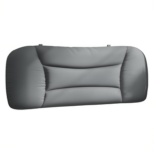 Cojín de tela gris claro para cabecera de cama, 39.4 pulgadas, almohada de lectura y descanso - Product Image 1