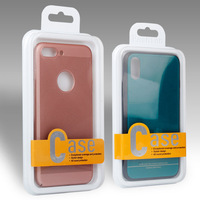 Bas quantité minimale de commande en gros au détail Blister PVC clair Windows pour IPhone boîte en plastique pour étui de téléphone boîtes d'emballage avec crochet