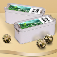 Thé authentique en perles de jasmin Dragon Pearl 5A+ roulées à la main en boîte |   Boules de thé vert florales |   Thé aromatique chinois MoLiLongZhu pour les amateurs de thé