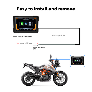 Ekiy <span class=keywords><strong>5</strong></span> inch Moto Navigation xe máy Carplay không dây Carplay Xe máy GPS không dây <span class=keywords><strong>Android</strong></span> Auto Motor GPS động cơ màn hình - Product Image 6